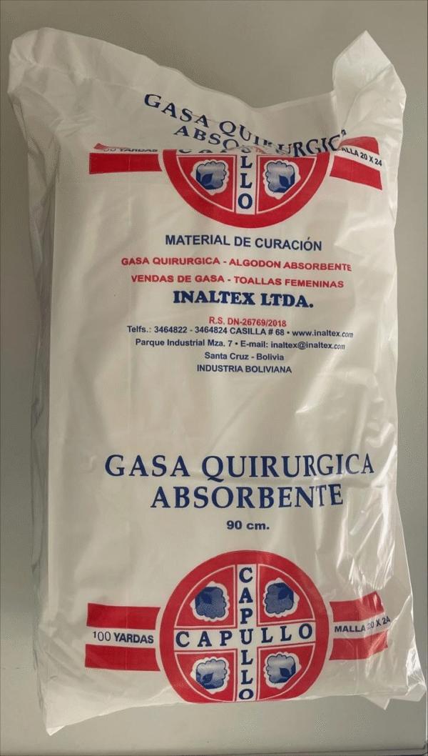 GASA QUIR/ABS ENTERA 100 yardas x 90cms 20x24cms.