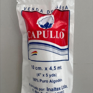 VENDA DE GASA CAPULLO 10 cm x 4.5 mts
