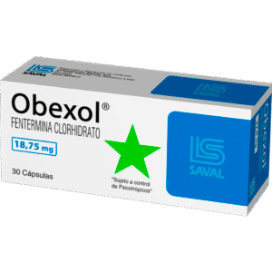 OBEXOL 18.75 mg x 30 caps.