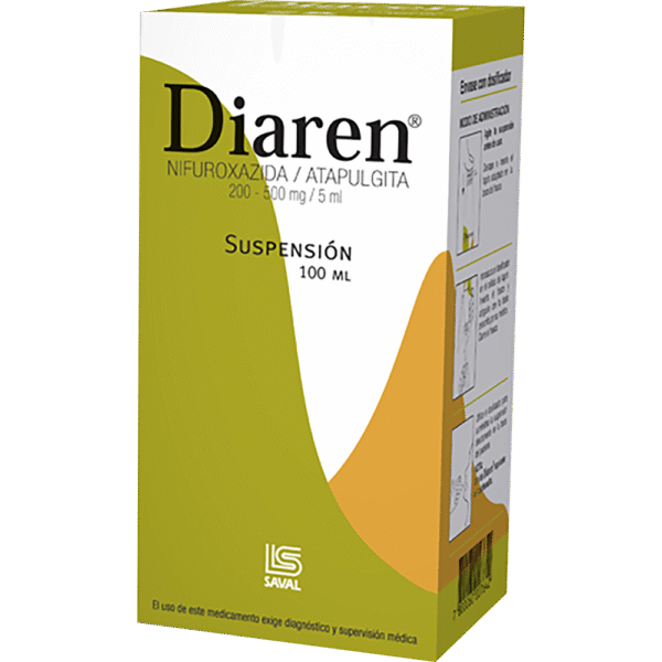 DIAREN 500mg/5ml  SUSP. x 100 ml