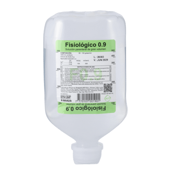 SUERO FISIOLOGICO 0.9% x 500 ml