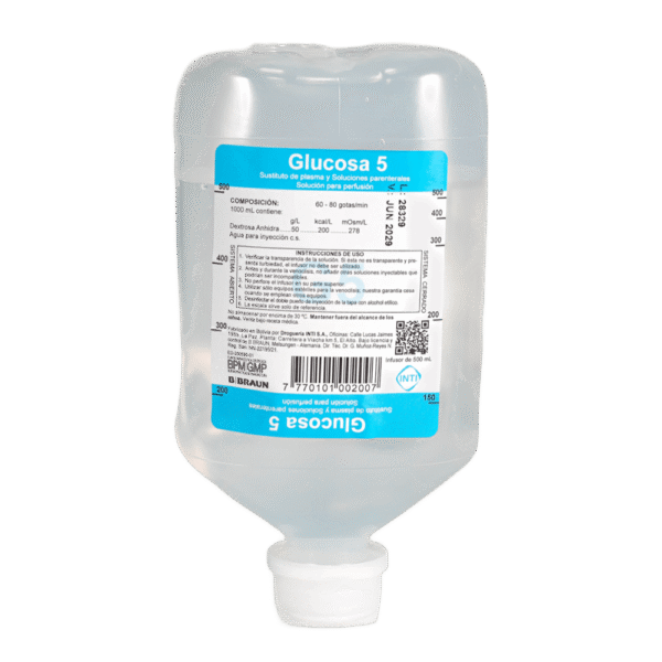 SUERO GLUCOSADO  5% x 500 ml