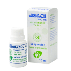 ALBENDAZOL SUSP 400 mg x 10 ml