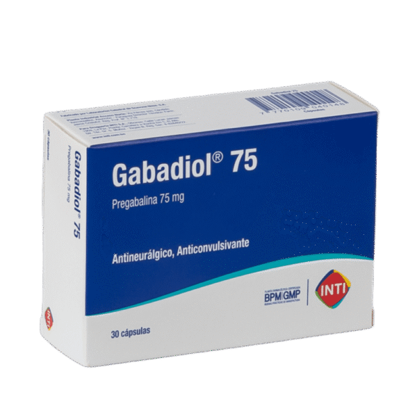 GABADIOL 75 MG x 30 CAPS