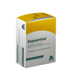 ESPASMINA 500mg/10mg x 100 tabletas