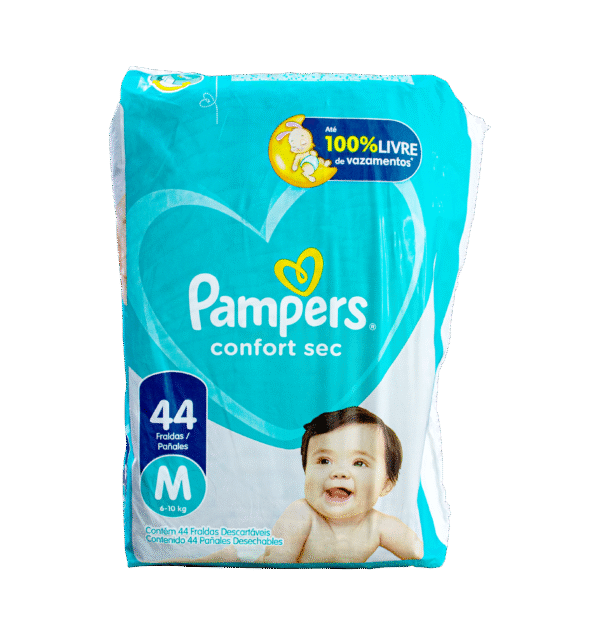 Pampers Confort Sec Talla M X 44 Pañales