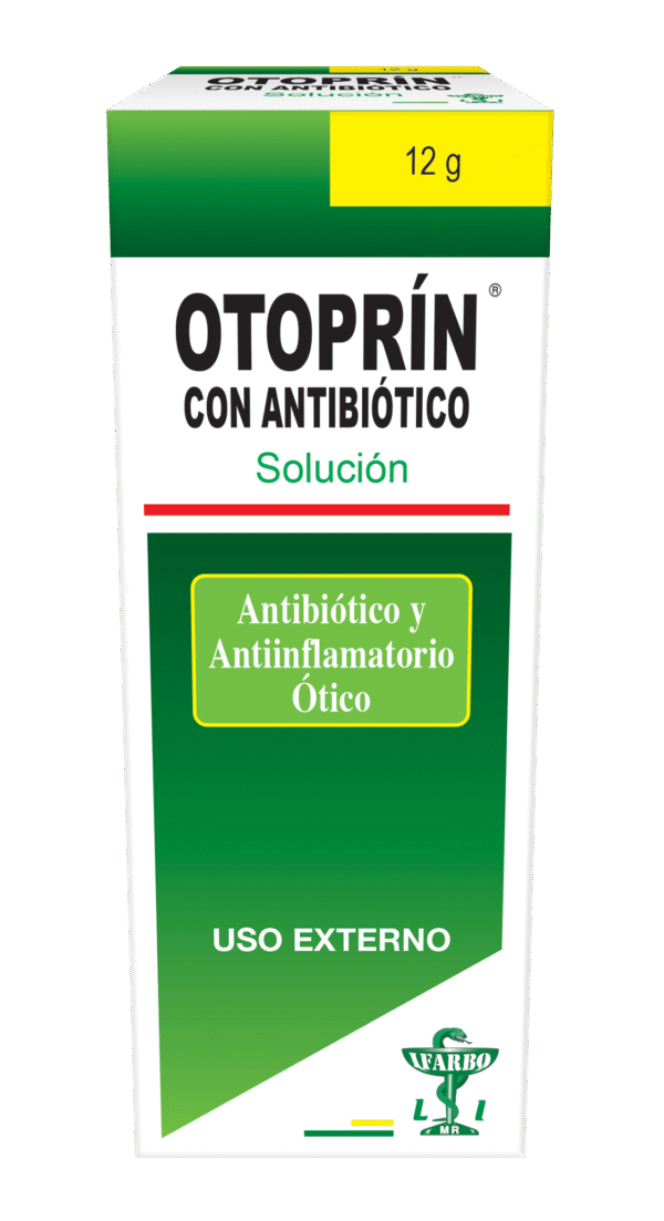 OTOPRIN C/ANTIBIOTICO-ANESTESICO Gotas Oticas x 12 gr.
