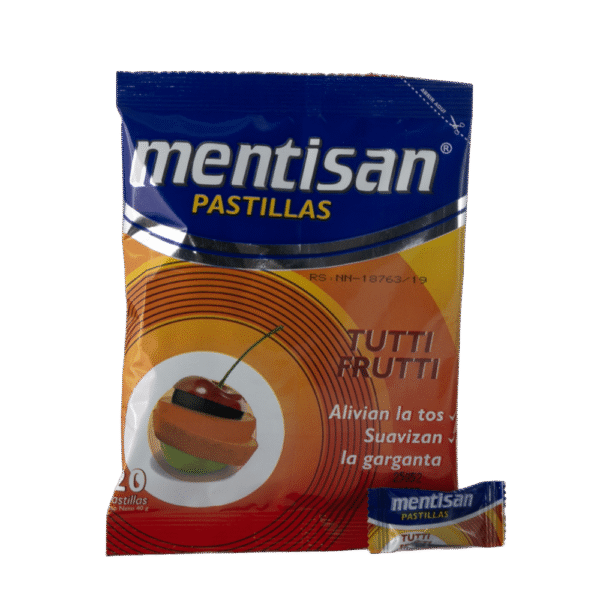 MENTISAN PASTILLAS TUTTI FRUTTI SOBRE  x 20 unid. #SM