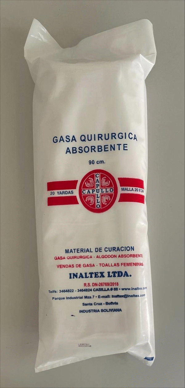 GASA QUIR/ABS 20 yardas x 90cm 20x24 CAPULLO