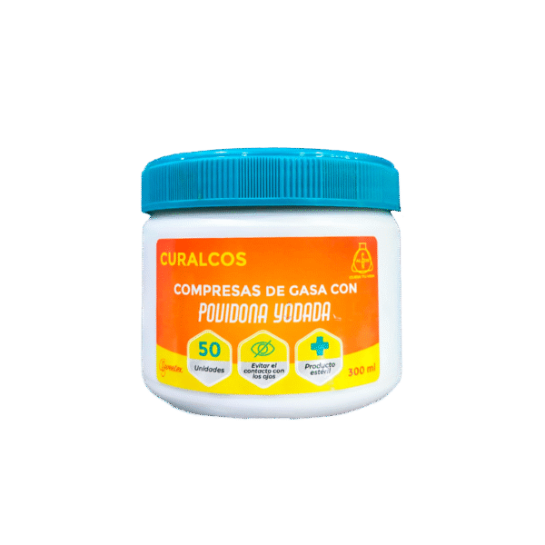 POMOS DE GASA CON POVIDONA YODADA x 50 unid.