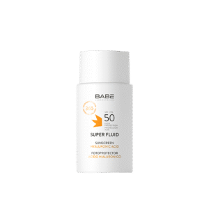 BABE FOTOPROTECTOR FACIAL SUPER FLUID CON ACIDO HIALURONICO SPF 50 x 50 mL