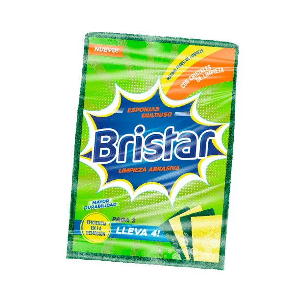 Bristar Esponja Multiuso X 4 Unid.