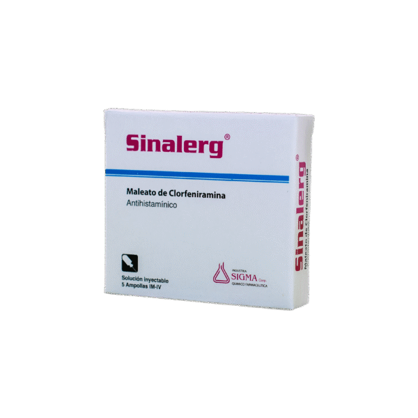 SINALERG 10 mg/ 1 ml x 5 ampollas