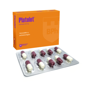 PLATELET 500 mg x 20 capsulas