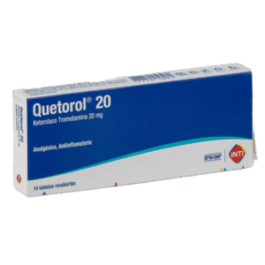 QUETOROL 20 mg x 10 tabletas