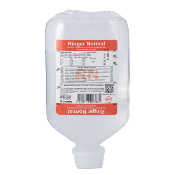 Solucioh Ringer SUERO RINGER NORMAL x 500 ml - Farmacias Telchi