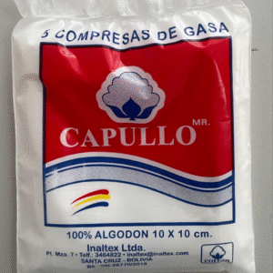 COMPRESA DE GASA CAPULLO 10 x 10 cm.  x 40 unid.