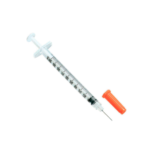 JERINGAS INSULINA 1ml CON AGUJA FIJA AMD x 100 unid.