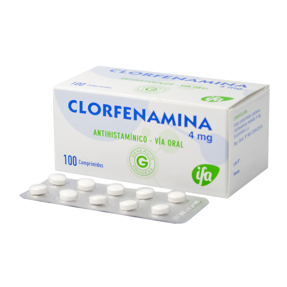 CLORFENAMINA 4 mg x 100 comp.