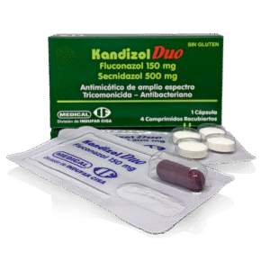 KANDIZOL DUO 150/ 500mg x 1caps. + 4comp.