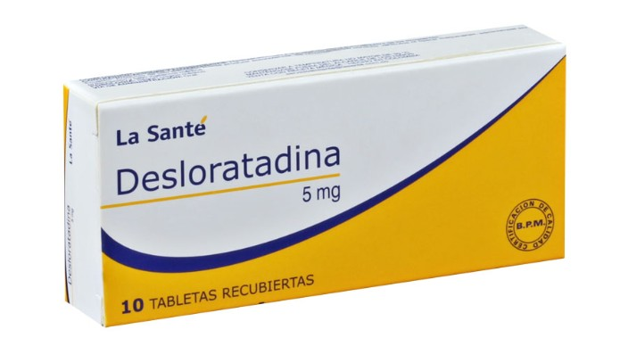 DESLORATADINA 5mg x 10 comp