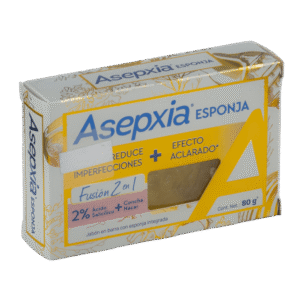 JAB. ASEPXIA ESPONJA EFECTO ACLARADO x 80 gr.