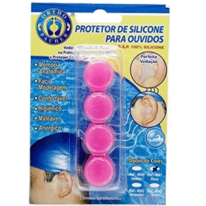 Tapones D/ Silicona  P/ Oidos Rosa X 4 Unidades Ref.4041
