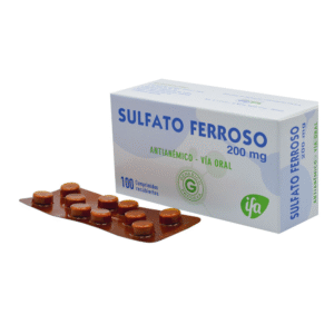 SULFATO FERROSO 200 mg  x  100 comp.
