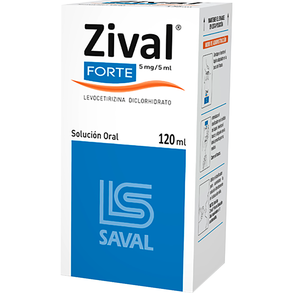ZIVAL FORTE JARABE 5 mg/ 5 ml x 120 ml
