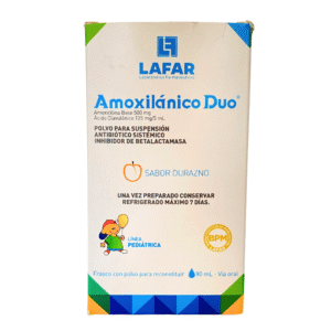 AMOXILANICO DUO 500mg/125ml SUSP. x 80ml