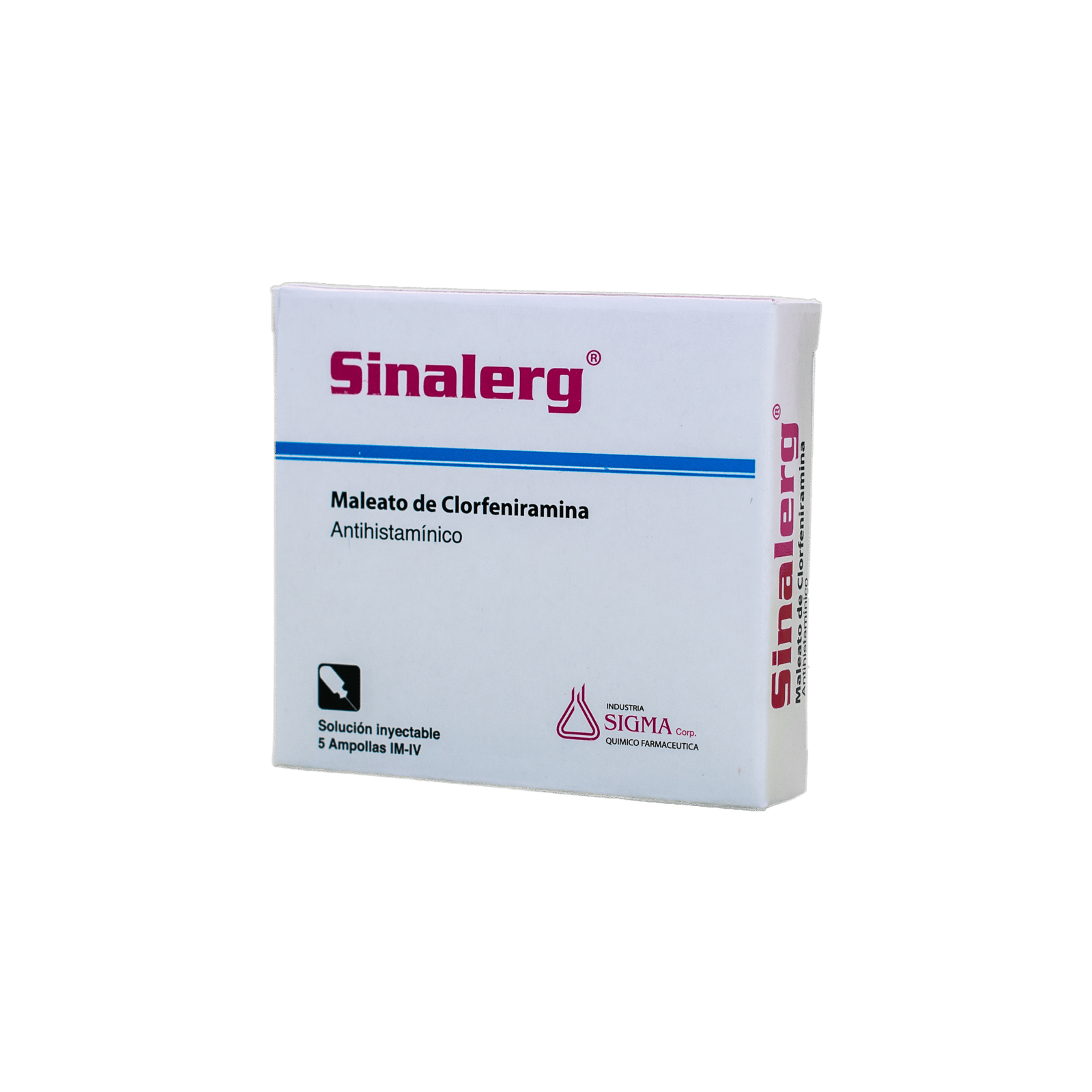 SINALERG 10 mg/ 1 ml x 5 ampollas