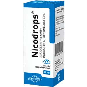 NICODROPS SOL. OFTALM. x 10 ml