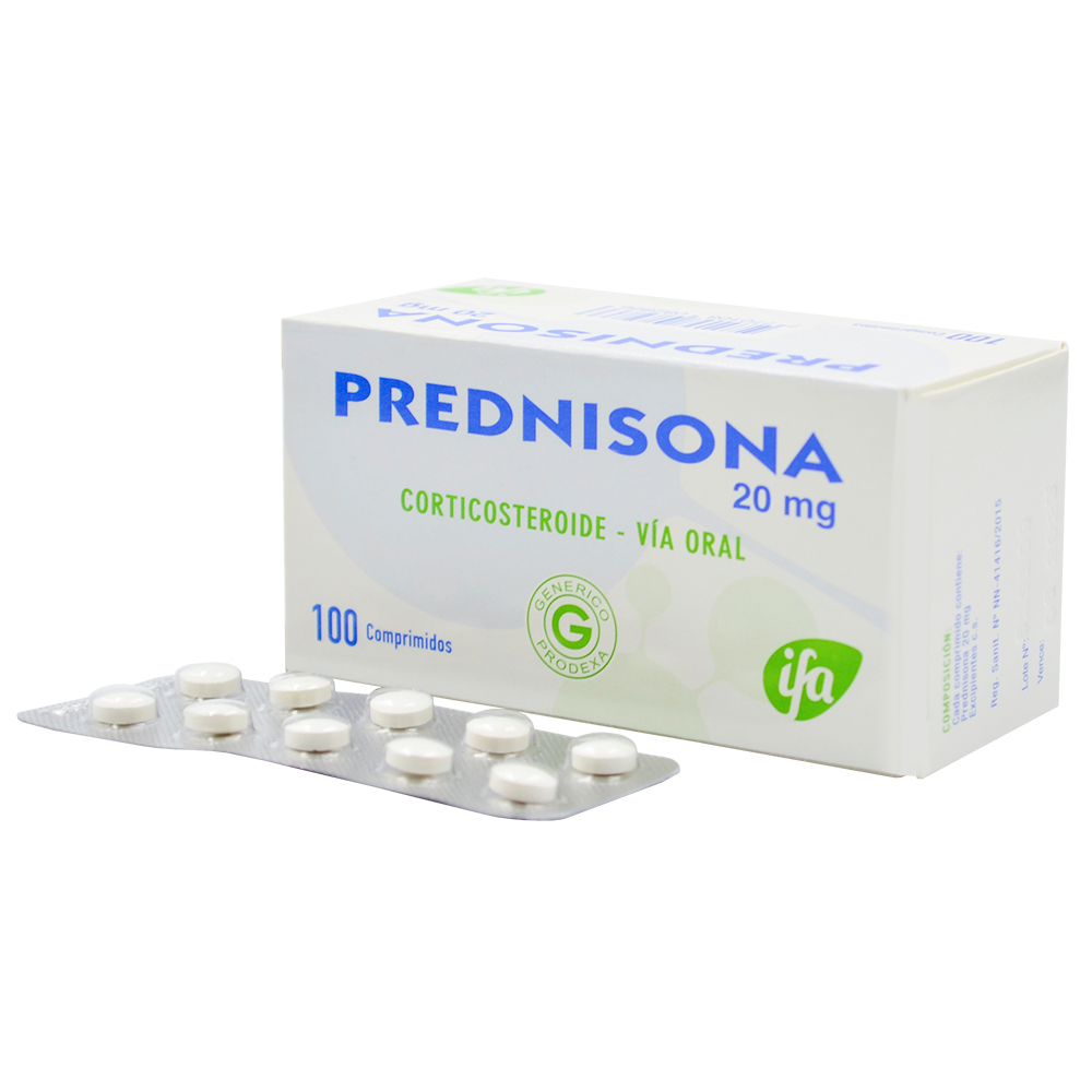 PREDNISONA 20 MG X 100 COMP