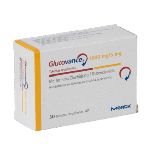 GLUCOVANCE 1000/5MG x 30tabletas