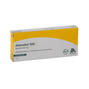 ATENOLOL 100 mg x 20 tabletas