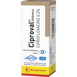 CIPROVAL SOL. OFTALM.  x 5 ml