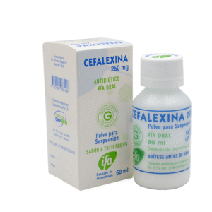 CEFALEXINA 250 MG SUP X 60 ML