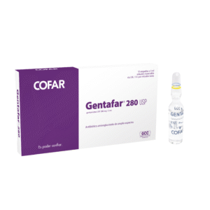 GENTAFAR 280 mg/3 ml x 10 ampollas