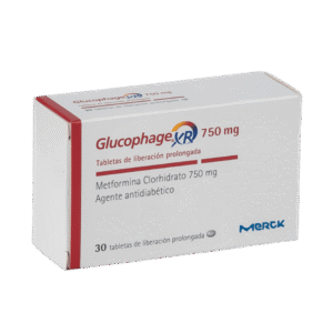 GLUCOPHAGE XR 750 mg x 30 tabletas