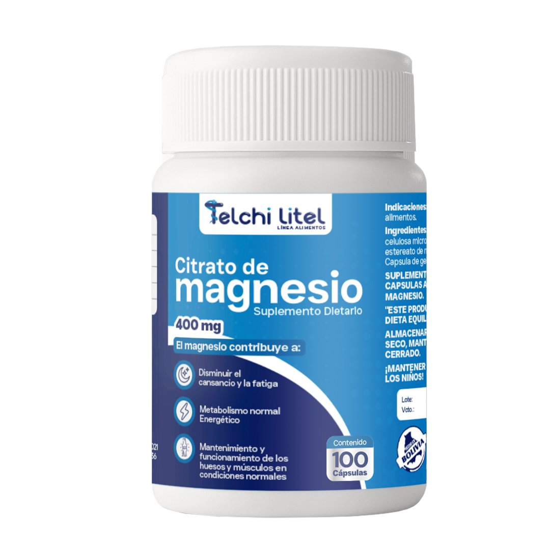 CITRATO DE MAGNESIO TELCHI x 100 capsulas