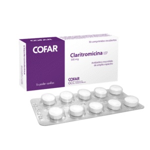 CLARITROMICINA 500 mg x 30 comp