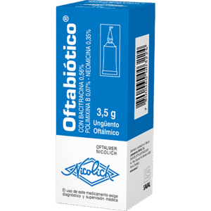 OFTABIOTICO UNGÜENTO C/ BACITRACINA x 3.5gr