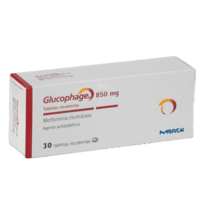 GLUCOPHAGE 850 mg x 30 tabletas