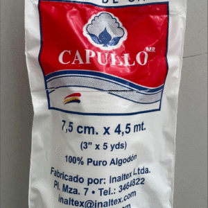 VENDA DE GASA CAPULLO 7.5 cm x 4.5 mts