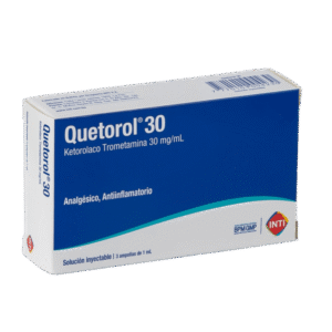 QUETOROL 30 mg x 3 ampollas