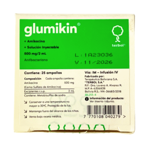 GLUMIKIN 500 mg x 25 ampollas