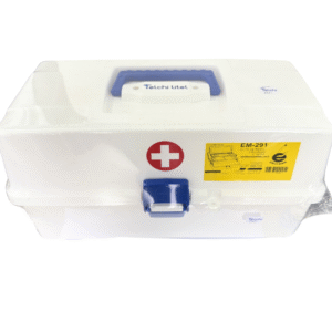 Botiquin Blanco Plastico (34X19Cm.) 2 Bandejas Maleta Em-291