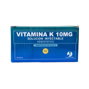 VITAMINA K 10 mg/1mL x 100 ampollas