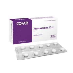 ATORVASTATINA 20 mg  x 30 comp.