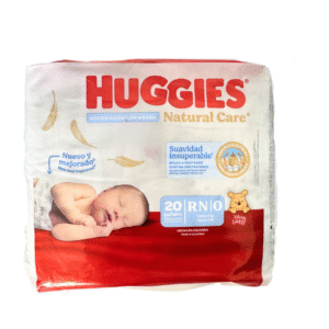 HUGGIES PAÑAL  NATURAL CARE RECIEN NACIDO ROJO x 20u.